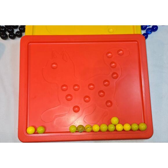 Marx Toys Cats Eye Marble Game Original Box Marble Machine Game Boards - Picture 4 of 16